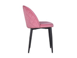 Noel Accent Chair In Premium Velvet Pink Fabric