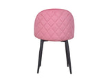Noel Accent Chair In Premium Velvet Pink Fabric