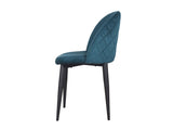 Noel Accent Chair In Premium Velvet Green Fabric