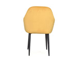 Harley Slipper Chair In Yellow Fabric