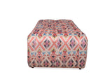 Amnon Upholstered Bench in Premium Suede Floral Fabric