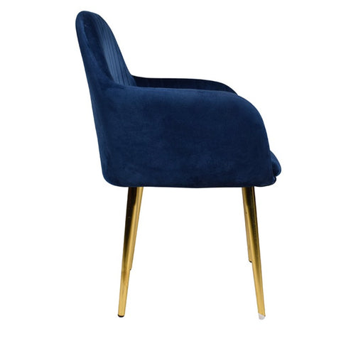Harley Slipper Chair With Golden Legs