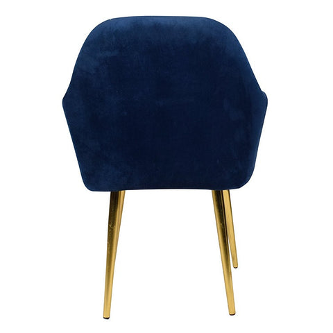 Harley Slipper Chair With Golden Legs