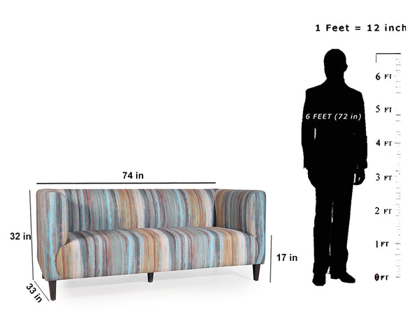 Haaken 3 Seater Sofa in Premium Velvet