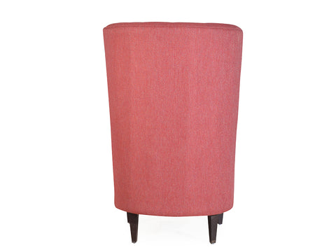 Titus Beauty High Back Wing Chair Jute Fabric