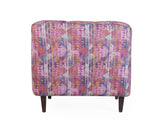 Nelio Lounge Chair In Premium Printed Velvet Fabric