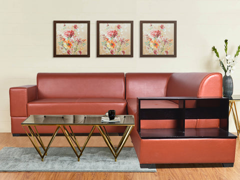 Muebles Sectional Leatherette Sofa