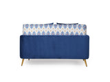 Dylon 2 Seater Love Seat in Velvet  fabric