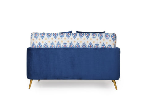 Dylon 2 Seater Love Seat in Velvet  fabric