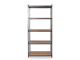 Wallace Bookshelf In Wenge & Black Finish