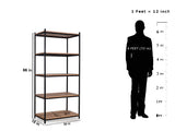 Wallace Bookshelf In Wenge & Black Finish