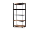 Wallace Bookshelf In Wenge & Black Finish