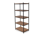 Wallace Bookshelf In Wenge & Black Finish