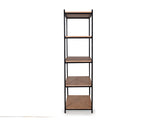 Wallace Bookshelf In Wenge & Black Finish
