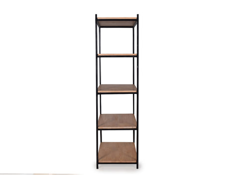 Wallace Bookshelf In Wenge & Black Finish