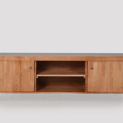 Alice Marble TV Console With Golden Legs