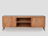 Alice Marble TV Console With Golden Legs