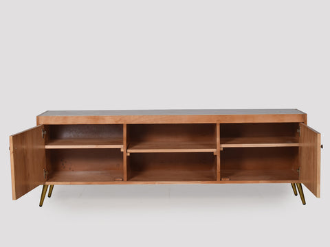 Alice Marble TV Console With Golden Legs