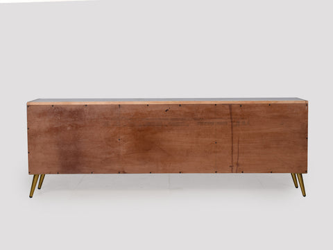 Alice Marble TV Console With Golden Legs