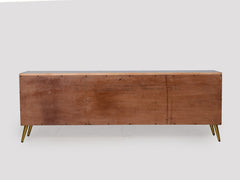 Alice Marble TV Console With Golden Legs
