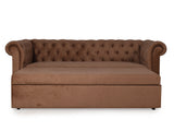 Berlin Sofa cum Bed In Blue Color