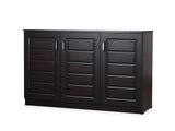 Lydia Shoe Cabinet 3 Door Finish Dark Walnut
