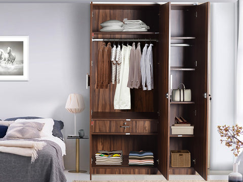 Everly 3 Door Wardrobe in Action Tesa Board