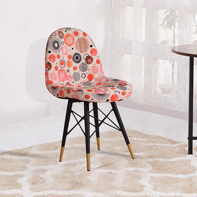 Milan Accent Chair In Premium Velvet Multi Color Fabric