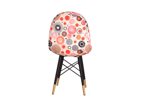 Milan Accent Chair In Premium Velvet Multi Color Fabric