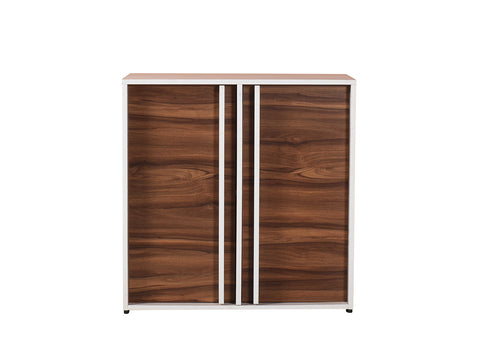 Cora Shoe Cabinet 2 Door Finish Walnut (White Oak)