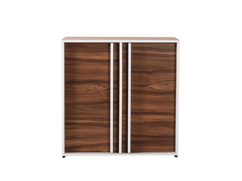 Cora Shoe Cabinet 2 Door Finish Walnut (White Oak)