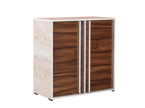 Cora Shoe Cabinet 2 Door Finish Walnut (White Oak)