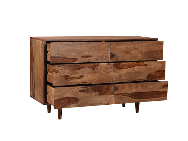 Tayma Wooden Sideboard Cabinet in Teak Finish