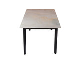 Carly Marble Dining Set With Noel Chairs