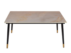 Zahra marble dining table 6 seater Set In Noel Chairs