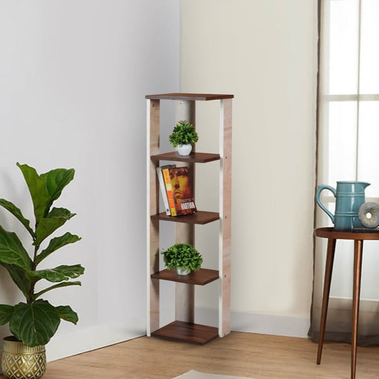 Albert Wood Open Corner Bookshelf