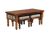 Siramika Solid Wood Nesting Coffee Table