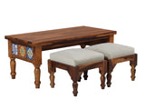 Siramika Solid Wood Nesting Coffee Table