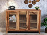 Akira Wide Sideboard In Teak Finish