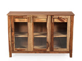 Akira Wide Sideboard In Teak Finish