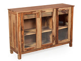 Akira Wide Sideboard In Teak Finish