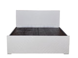 Ornet Mini Queen Size Bed In White Finish