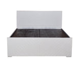 Ornet Queen Size Bed With Box Storage In White Finish