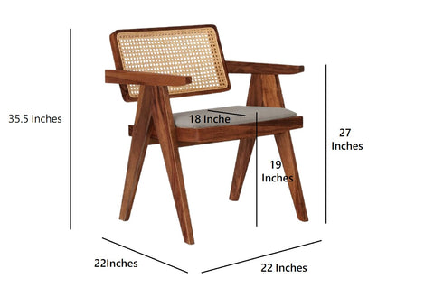 Trois Premium Dining Chair in Sheesham Wood