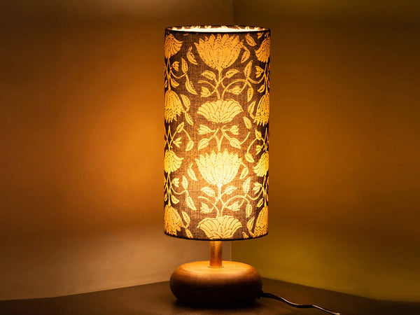 Torchiere 'Blooming Lotus' Table Lamp