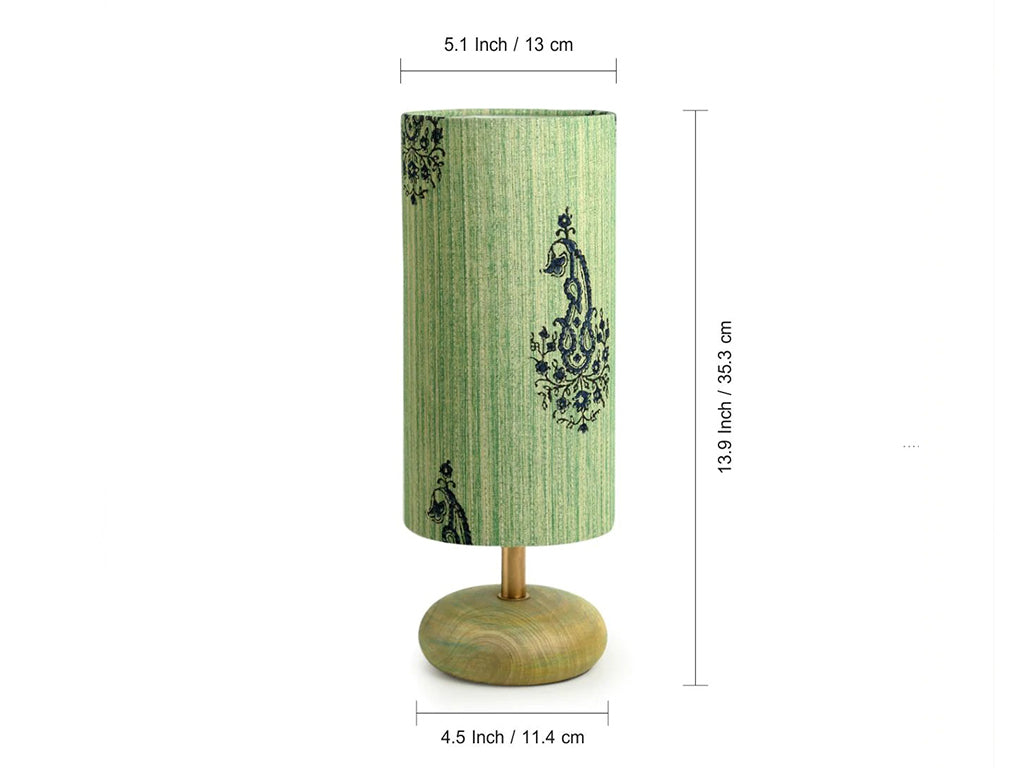 Peacock in the Woods Table Lamp