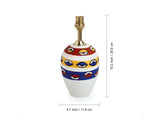 River Hand-painted Tappered Terracotta Table Lamp