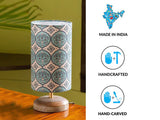 Paisley Carved Table Lamp