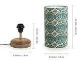 Paisley Carved Table Lamp