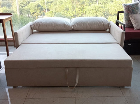 Porto Sofa Cum Bed In Beige Color